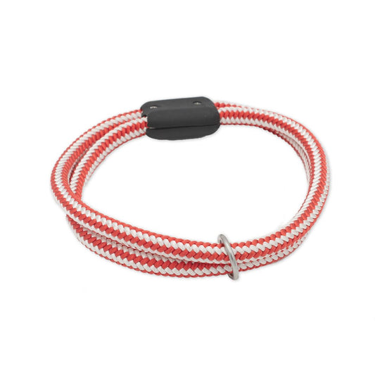 Salmon Rope Collar, top view