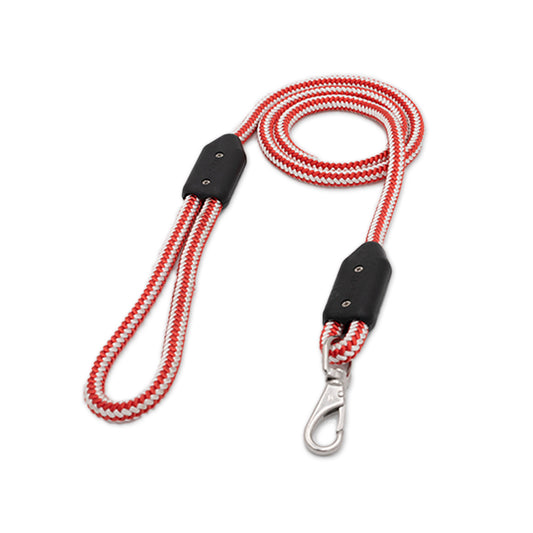 Salmon Rope Dog Leash, top view